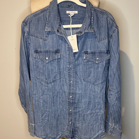 Denim Long Sleeve Shirt - Picture 1 of 5